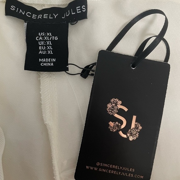 NWT Sincerely Jules Convertible Wide Leg/Jogger Tencel Blend Pant. Size X-Large - Picture 11 of 11